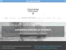 Tablet Screenshot of coldriversoapworks.com